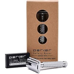 Parker Safety Razor 94R «Hefty» — безопасная бритва с обоюдоострым лезвием и 5 лезвиями премиум-класса.