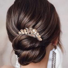 Bohend Rhinestone Comb Crystal Hair Pieces Kāzu Bun Comb matu veidošanas aksesuāri sievietēm un meitenēm (2)