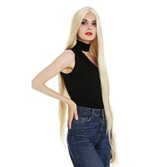 Wig Me Up  — XR-845-24B sieviešu parūka, īpaši gara, 120 cm, taisna, gluda vidusdaļa, blonda, zeltaini blonda