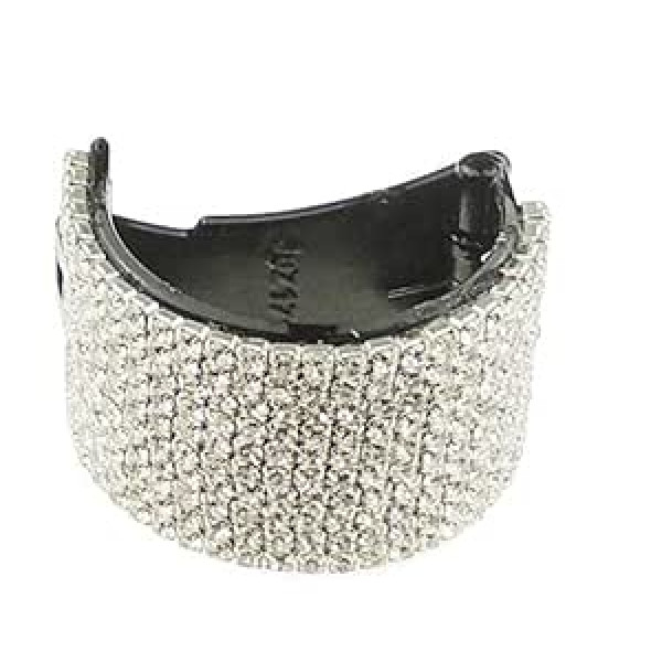 Glamour Girlz Ladies Girls Small Round Rhinestone Ponytail Holder