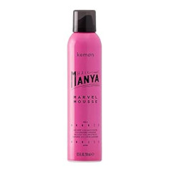 Kemon Hair Manya Marvel Mousse - putas lielākam ķermenim, profesionāls matu veidošanas līdzeklis lielākai noturībai, 250 ml