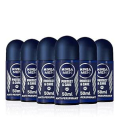 Nivea Protect and Care, antitranspirants, rullējamais dezodorants, 50 ml, 6er-Pack