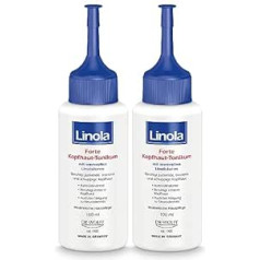 Linola Forte Scalp Tonic - 2 x 100 ml | Galvas ādas kopšana niezošai, sausai un zvīņojošai galvas ādai | Atvieglo niezi un vieglu iekaisumu | Piemērots arī nosliecei uz ekzēmu