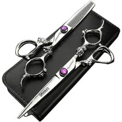 Axemoore 6 Inch Professional Hairdressing Scissors Set, Hair Clipper/Household Stainless Steel Hair Clipper (6