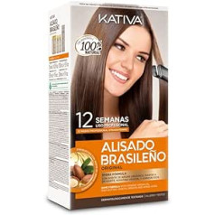 Kativa | Brazīlijas matu taisnošanas komplekts ar keratīnu un arganu 145 ml