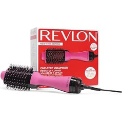 Revlon Salon vienpakāpju matu žāvētājs un apjoma palielinātājs — jauns rozā izdevums (vienpakāpju, jonu un keramikas tehnoloģija, vidēji līdz gariem matiem) RVDR5222PE