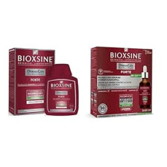 Bioxsine Forte Economy komplekts intensīvai matu izkrišanai 300 ml šampūns + 3 x 50 ml serums