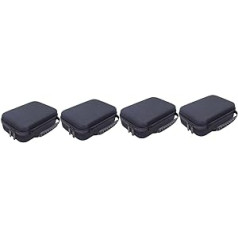 Ipetboom Pack of 4 glabāšanas soma matu trimmeram Vīriešu trimmera drošības skuvekļa glabāšanas soma EVA skuvekļa soma sejas skuvekļa skuvekļa soma skuvekļa futrālis