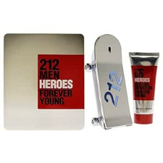 Carolina Herrera 212 Heroes 2 gabalu dāvanu komplekts tualetes ūdens 90 ml - dušas želeja 100 ml