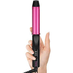 Farery Mini Curling Iron, 25 mm Curling Iron for Short Hair with 3 Adjustable Temperature Levels, Ceramic Mini Curling Iron with Keratin & Argan Oil Infusion, Curling Iron Travel Size with Storage Bag