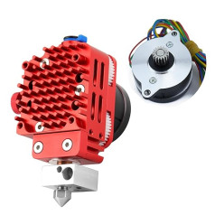 POLISI3D Upgrade Light Universāls DDB Dual Gear Extruder Bowden vai tiešās piedziņas pārklājuma vara drukas galviņa, kas saderīga ar Ender 3 V2 / Pro / 5 Pro, CR10/ Cr-10S S4 S5 3D printera TPU, 0,4 mm