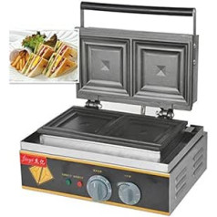 hanchen instruments? 2 teilig Commercial Elektro Panini Press Backofen sviestmaižu cepējs Pfanne Brot tosteris Waffeleisen (fy-113 a 220 V)