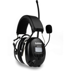 EAR-MUFF DAB+ digitālās radio ausu aizsardzības Bluetooth austiņas