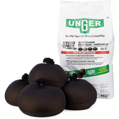 UNGER QuickChange Resin Bags 24L (4 Bags, for Pure Water Purification, Resin Bags, Pre-portioned Premium Ion Exchange Resin) DIB84