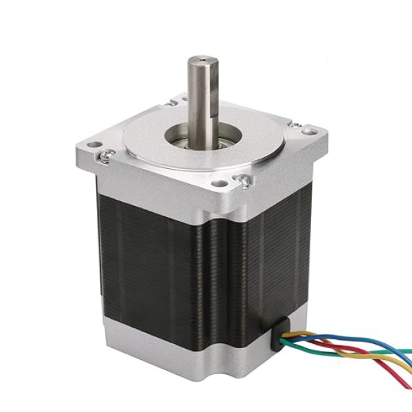 IZSŪTĪT BEZ MAKSAS 1 gab. 34HS9456 Nema34 Stepper Motor 99mm 7.7Nm (1090oz-in) 5.6A Dual Flat Shaft Φ14mm Bipolārs 1.8° CNC OEM ACT MOTOR GmbH