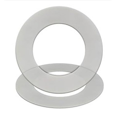 GASKET24 Silikona blīvējums 60° Caurspīdīgs EN 1514-1 IBC DN 500; PN 6 578 x 508 x 2 (5 pakojumā)