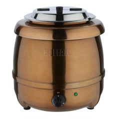 Buffalo CP851 Soup Kettle Copper Finish 10L Capacity 375mm Height 330mm Diameter