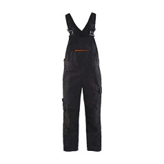 D116 Dungarees ar Stretch Black/Red