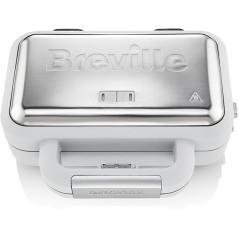 Breville VST070X Jumbo Sandwich Toaster, 18/8 Stainless Steel, White
