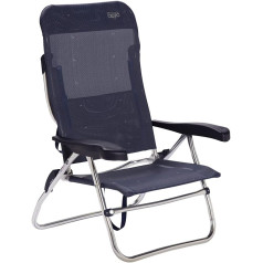 Crespo AL 223 Beach Chair Camping Garden Lounger Chair Folding Chair Aluminium