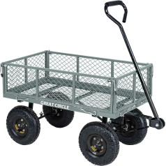 G Hand Trolley Garden Trolley High Performance Garden Trolley Capacity 182 kg Handcart Dump Truck with Removable Side Nets Beach Trolley