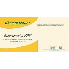 25 kg Nātrija acetāts Farmaceitiskā kvalitāte Ph. Eur. un USP, pārtikas kategorija E262