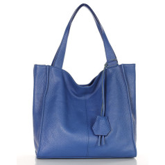 Modes sieviešu ādas iepirkumu soma - MARCO MAZZINI Portofino Max zila (5583-uniw)