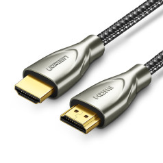 Izturīgs pīts HDMI 2.0 4K 60Hz kabelis 1m pelēks