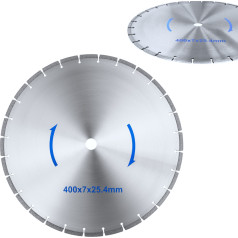 Диск для циркулярной пилы по камню с алмазным диском диам. 400/25,4 мм