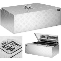 Slēdzama alumīnija transportēšanas instrumentu kaste 75 l 75 x 25 x 40 cm