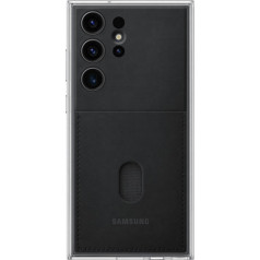 Samsung Galaxy S23 Ultra Frame Cover futrālis ar maināmām muguriņām, melns