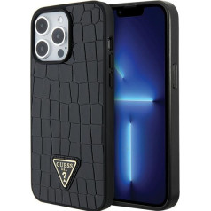 Guess Croco Triangle Logo Case for Apple iPhone 15 Pro Max