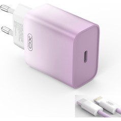 XO CE18 PD Wall Charger 30W + USB-C - Lightning Cable 1m