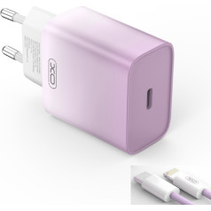 XO CE18 PD Tīkla Lādētājs 30W ar USB-C - Lightning Vads 1m