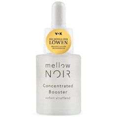 Mellow Noir Concentrated Booster tūlītēji nostiprinošs vegāns, klimata neitrāls un tīrs hialurona sejas serums 15 ml sertificēts dabīgas kosmētikas acu serums acu un sejas kopšanai