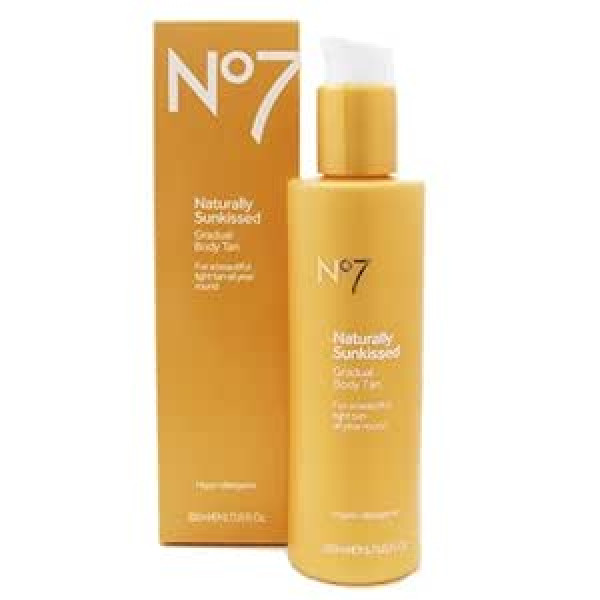 NO7 Naturally Sunkissed pakāpenisks ķermeņa iedeguma losjons 200 ml