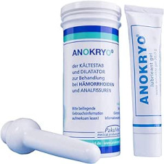 Anokryo PakuMed medical products gmbh ANOKRYO® kombinētais komplekts - aukstuma stienis un paplašinātājs ar želeju hemoroīdiem, plaisām, palīdzība grūtniecības laikā, citu komplikāciju sāpju mazināšana