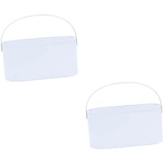 minkissy 2 PCS LED kosmētikas kastītes grima futrālis pārnēsājams kosmētikas maciņš pārnēsājams kosmētikas organizators ceļojumu kosmētikas organizators ceļojumu kosmētikas maciņš stikla pārnēsāšana Rotate skaistumkopšanas spogulis