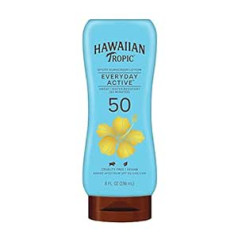 Hawaiian Tropic Island Sport plaša spektra sauļošanās krēms SPF 50-8 šķidruma unces