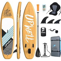 'UPWELL 11'6''/11'2''/11'/10'6'' Inflatable Stand Up Paddle Board with SUP Accessories, Non-Slip Comfort Deck for Youth & Adults'