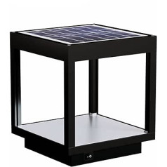 Beneito Faure Visor Saules āra laterna IP65 — saules enerģijas LED alumīnija galda lampa ar integrētu paneli 3,5 W 120° gaismas plūsma 460 lūmeni (melna)