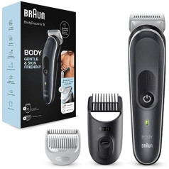 Braun Bodygroomer 5 для ухода за телом и удаления волос для мужчин с технологией SkinShield, чувствительной насадкой-гребнем, острым металлическим лезви