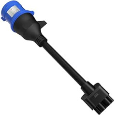 3-контактный адаптер Aiskooc CEE — Tesla, удлинитель зарядного кабеля для электромобилей 32 А поколения 2 для моделей Tesla S/3/X/Y, для работы требуется заземление