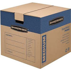 BANKERS BOX SmoothMove 0062806 Prime Removal Boxes Medium (8 pakojumā)
