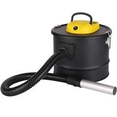 ARDES - AR4A12 ASHPIRO 12 Professional Ash Vacuum Cleaner, 12 L Container, Washable Fleece Filter, Ash Vacuum Cleaner, All-purpose Vacuum Cleaner Ideal for Daily or Industrial Work, Black/Yellow