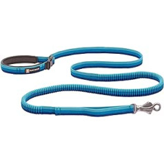Roamer bungee suņu pavadas skriešanai, riteņbraukšanai vai pārgājieniem, var lietot ar rokām vai bez rokām, zils atols, 5,5-7 pēdas