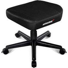 AKRACING AK-Stool-BK Normal Black Faux Leather Stool