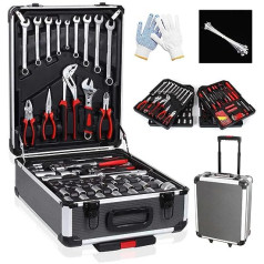 Amazing Tour 718 TLG Tool Box Case DIY Portable Tool Box Tool Trolley Comes with Free Gloves