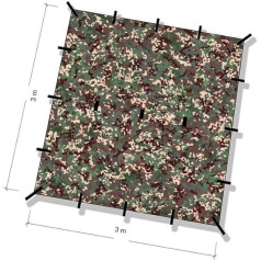 DD Tarp 3m x 3m — Multicam Tarp/Basha