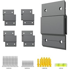 inBovoga French Cleat Picture Hangers, High Quality Z Brackets and Brackets, Lightweight Wall Hanging Kit, Ideal for Mounting Mirror Hangers, Art Frames (2